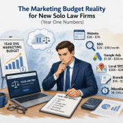 The Marketing Budget Reality for New Solo Law Firms (Year One Numbers)